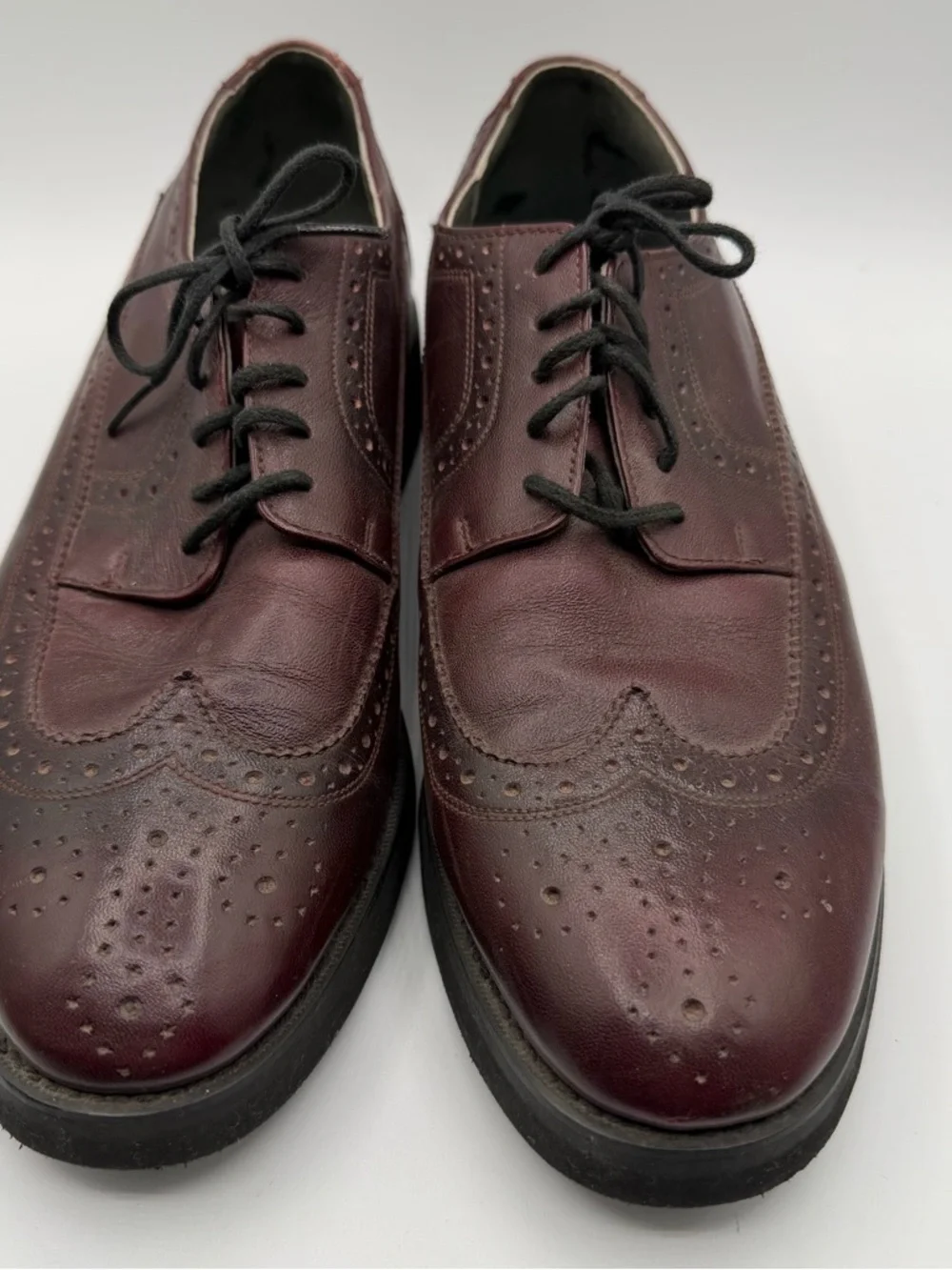 Stuart McGuire Oxblood Wingtip Derby Brogue Leather Shoes Men’s 9D